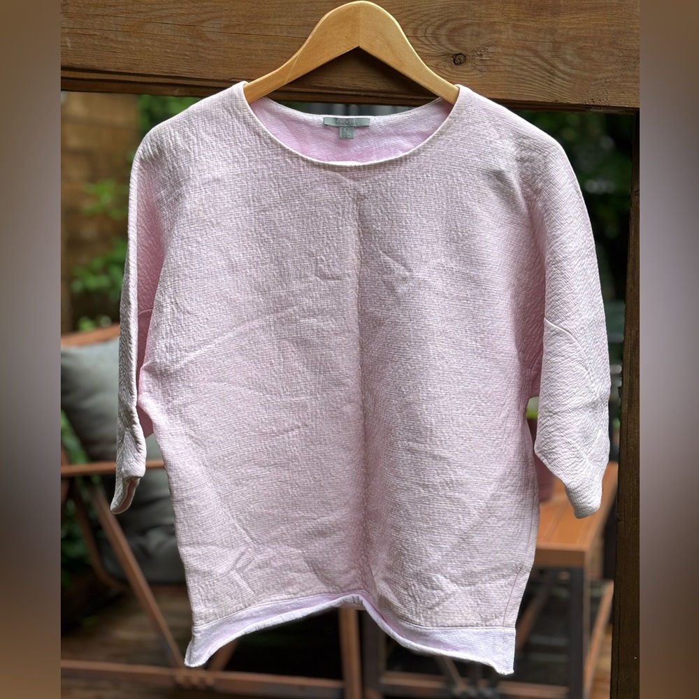 COS Soft Pink Knit Top, lightweight boxy top